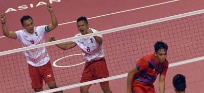 Masuk Final, Timnas Sepak Takraw Putra Kompak Potong Rambut